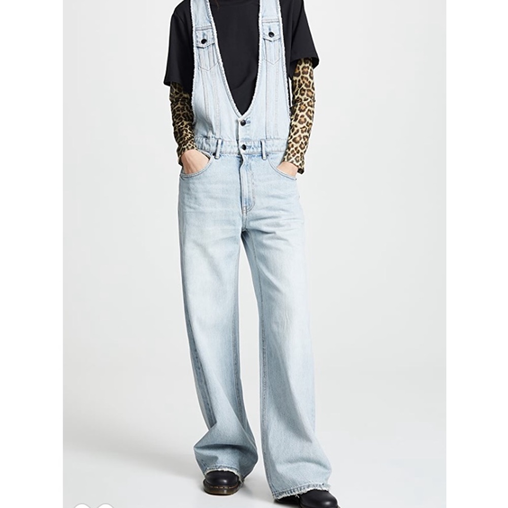 Alexander Wang deconstructed overalls jumpsuit